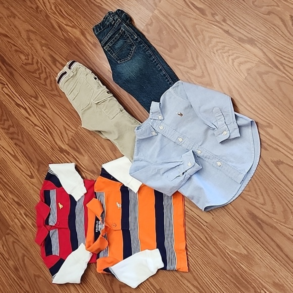A lot of 5 wrangler,ralph lauren,‎ oshkosh 18mo like new